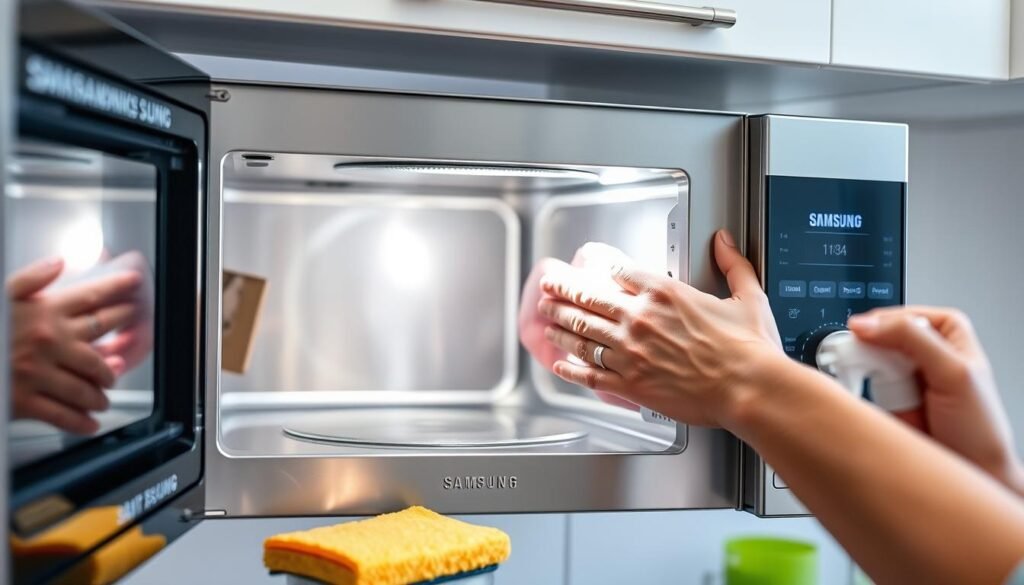 czyszczenie wnętrza mikrofalówki