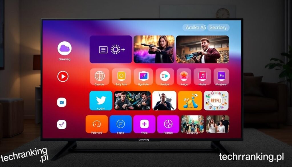 interfejs użytkownika Amiko A5 Combo