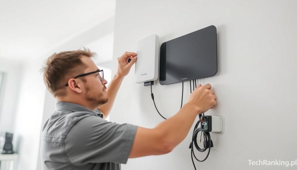 montaż anteny TP-Link TL-ANT2408CL