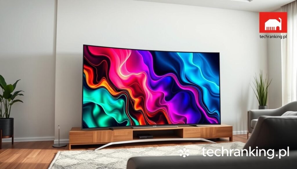 ostry zakrzywiony telewizor