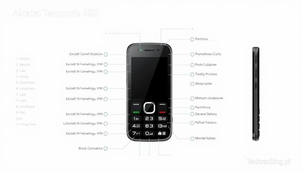 specyfikacja Alcatel Temporis 580 specyfikacja Alcatel Temporis 580