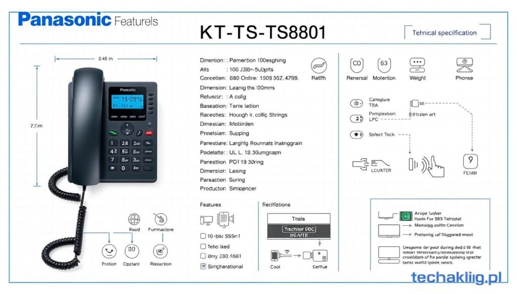 specyfikacja techniczna Panasonic KX-TS880