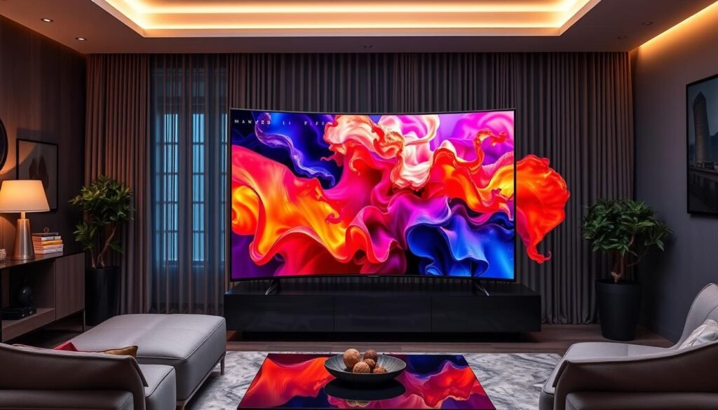 telewizor qled z zakrzywionym ekranem