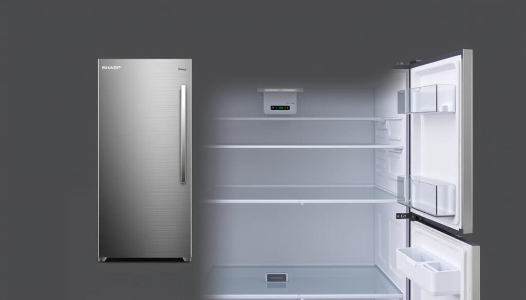 design lodówki Sharp SJ-BA05DMXWF-EU