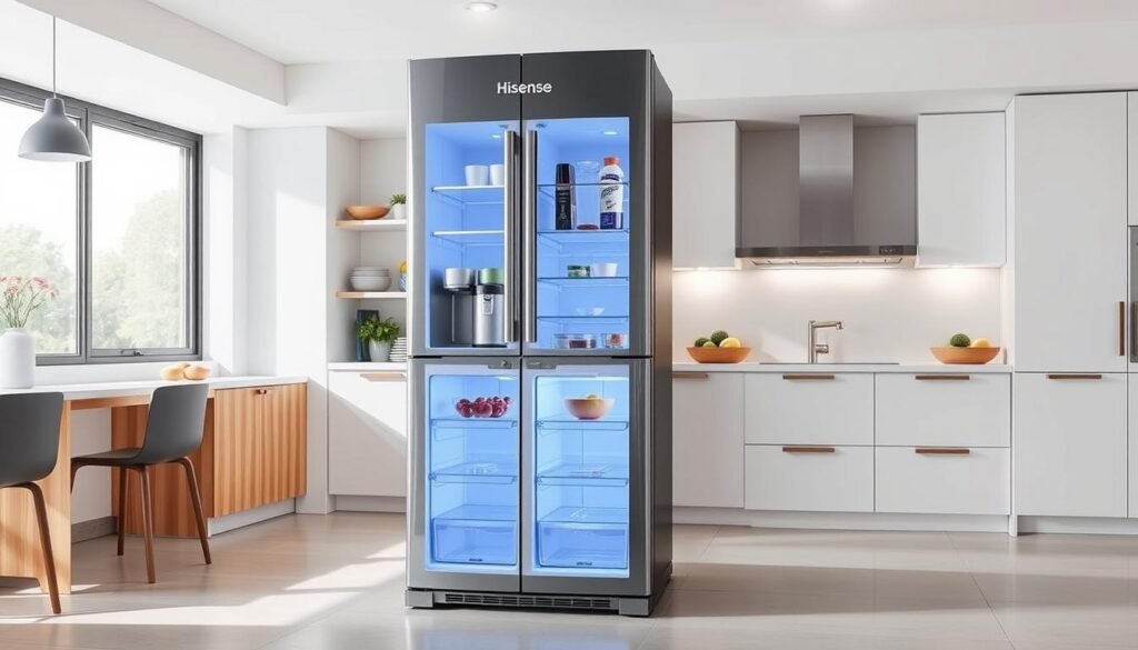 estetyka lodówki Hisense