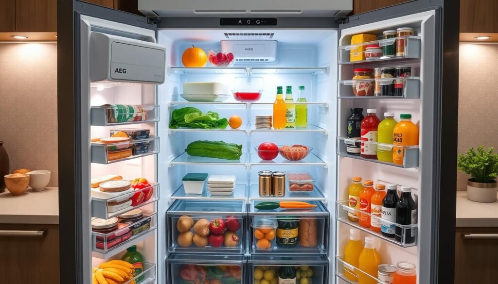 pojemność lodówki AEG RCB646E5MX