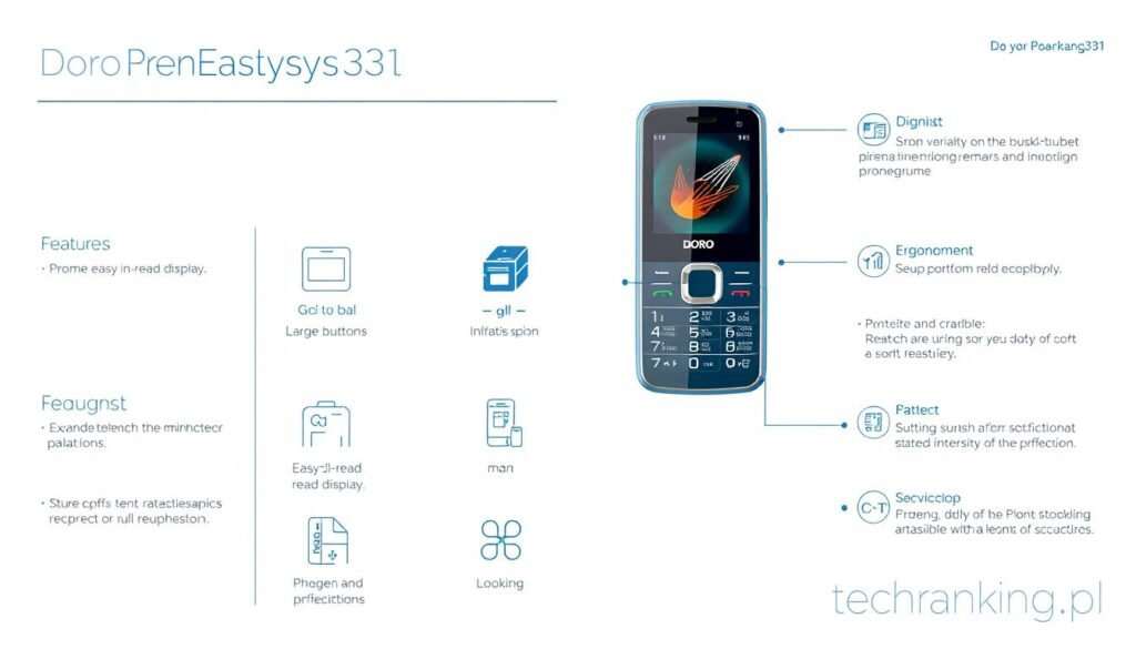 specyfikacja techniczna Doro PhoneEasy 331 specyfikacja techniczna Doro PhoneEasy 331