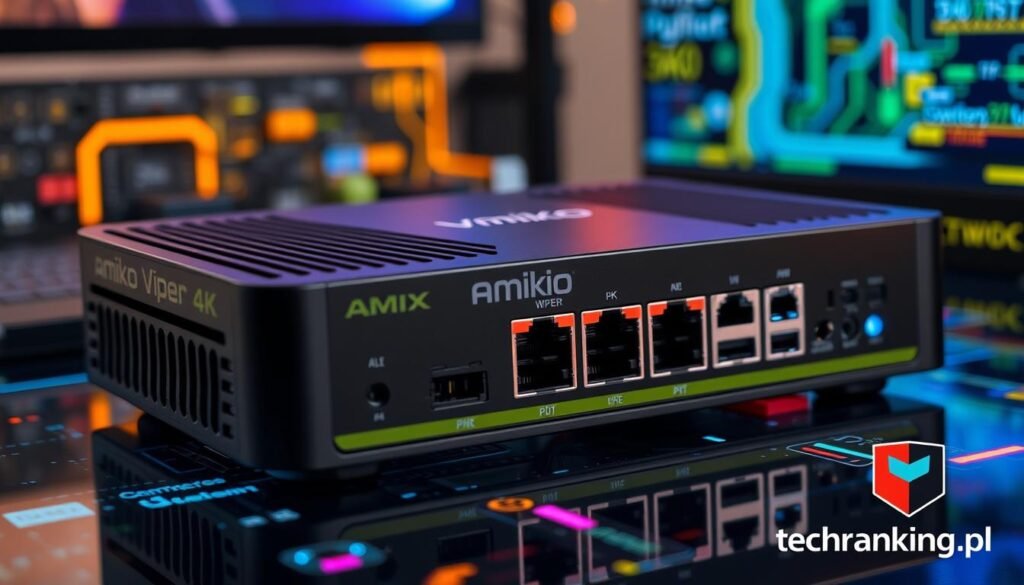Amiko Viper 4K łączność sieciowa