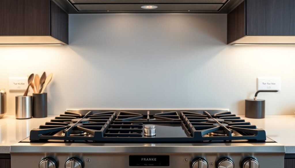 design i materiały kuchenki Franke