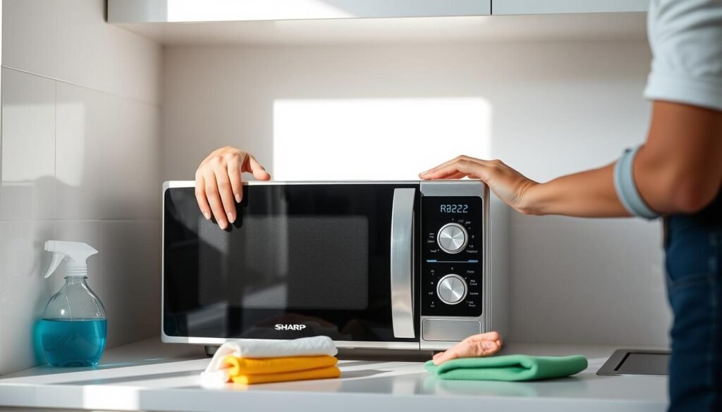 czyszczenie mikrofalówki